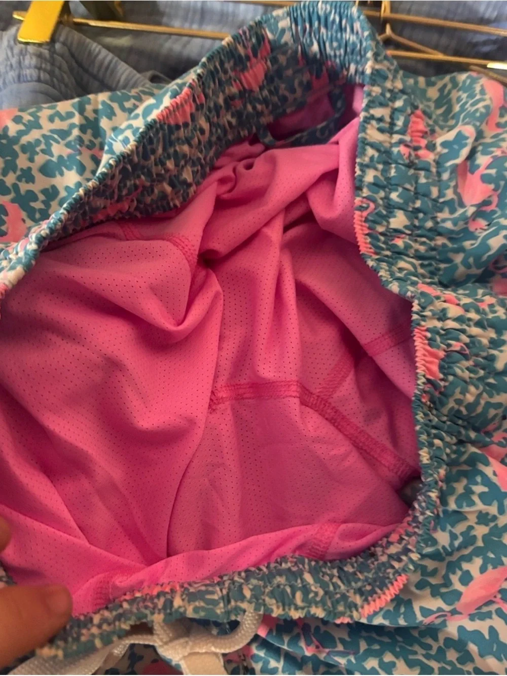 Chubbies Flamingo Swim Trunks Men’s Small 5.5” Inseam Pink Liner